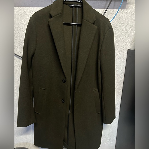 Zara Men Green coat - Picture 2 of 7
